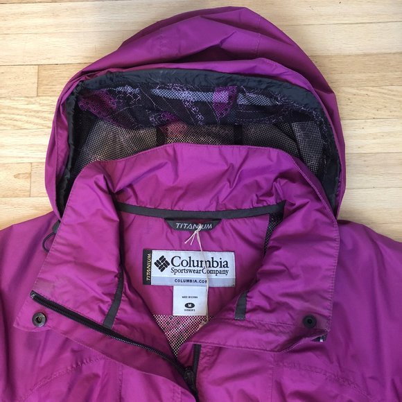 COLUMBIA Sportswear Titanium Jacket Pink Medium - Picture 2 of 7